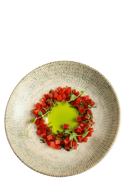 Tomato and watermelon gazpacho